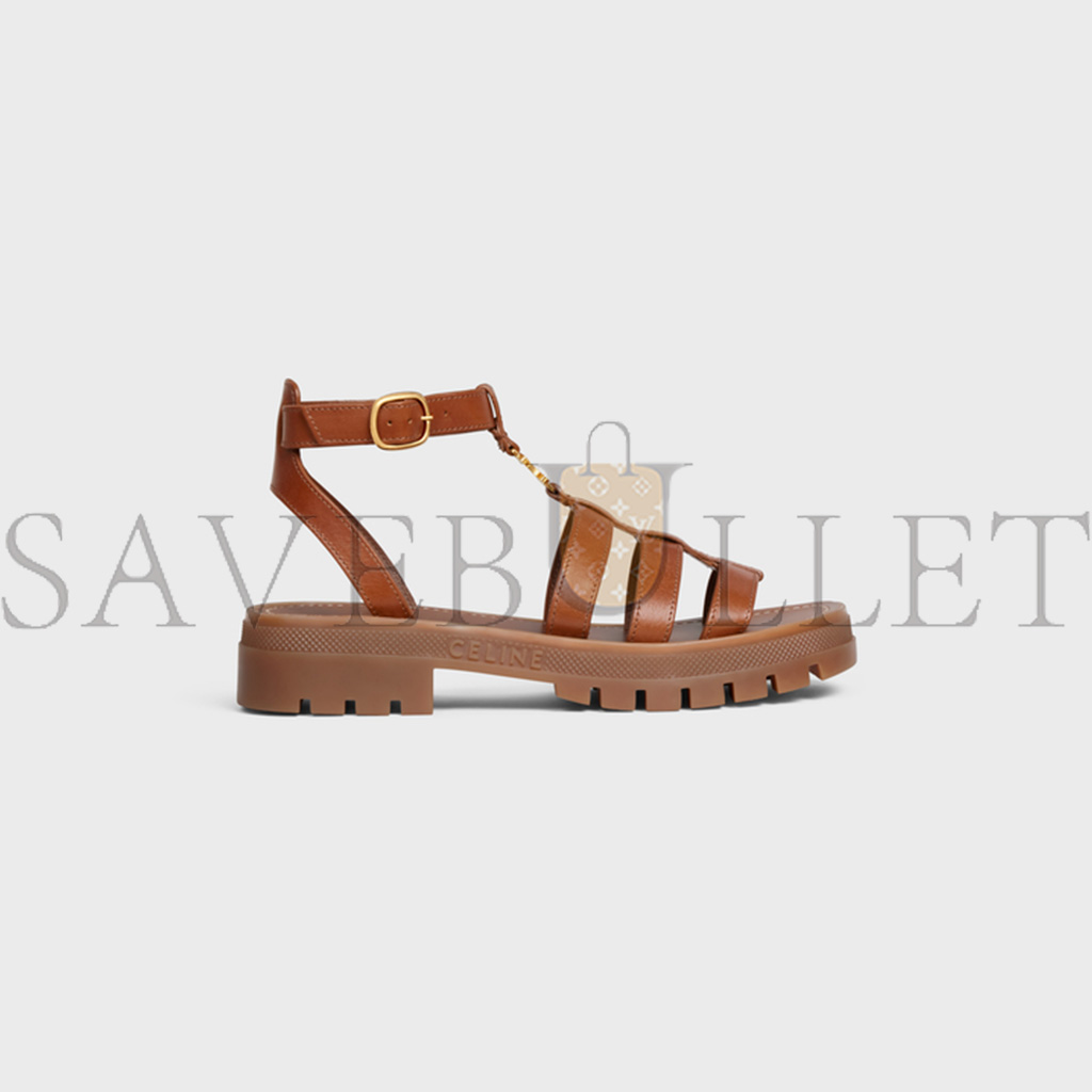 CELINE CLEA TRIOMPHE GLADIATOR SANDAL IN CALFSKIN - VEGETAL TANNING 352463778C.04LU CELINE CLEA TRIOMPHE GLADIATOR SANDAL IN CALFSKIN - VEGETAL TANNING 352463778C.04LU